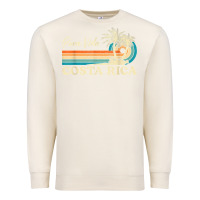 Sandshell costa rica retro beach vacation costa rica souvenir beach t shirt Premium Sweatshirt - linhVisuals
