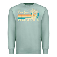 Seafoam costa rica retro beach vacation costa rica souvenir beach t shirt Premium Sweatshirt - linhVisuals