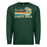 Sports Green costa rica retro beach vacation costa rica souvenir beach t shirt Premium Sweatshirt - linhVisuals