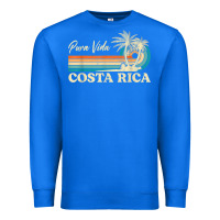 True Royal costa rica retro beach vacation costa rica souvenir beach t shirt Premium Sweatshirt - linhVisuals