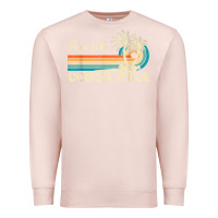 Pale Pink costa rica retro beach vacation costa rica souvenir beach t shirt Premium Sweatshirt - linhVisuals