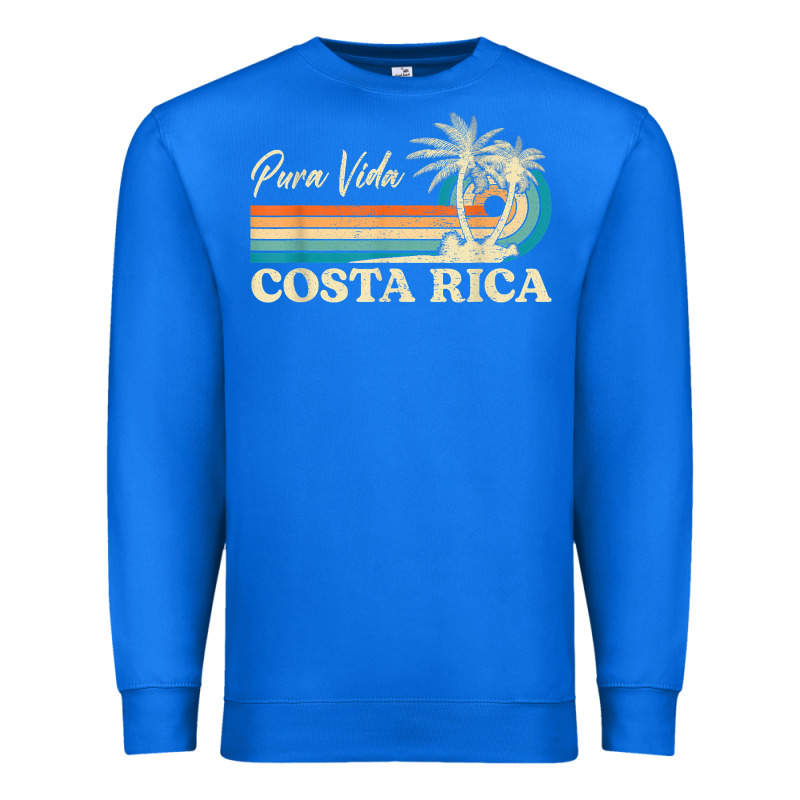 Costa Rica Retro Beach Vacation Costa Rica Souvenir Beach T Shirt Premium Sweatshirt by linhVisuals | Teevron
