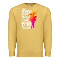 Antique Gold ballet dancer keep head high toes pointed ballerina teacher Premium Sweatshirt - linhVisuals