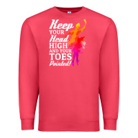 Cardinal ballet dancer keep head high toes pointed ballerina teacher Premium Sweatshirt - linhVisuals