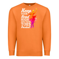 Carrot ballet dancer keep head high toes pointed ballerina teacher Premium Sweatshirt - linhVisuals