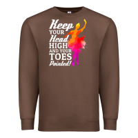 Chestnut ballet dancer keep head high toes pointed ballerina teacher Premium Sweatshirt - linhVisuals