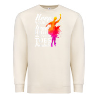 Sandshell ballet dancer keep head high toes pointed ballerina teacher Premium Sweatshirt - linhVisuals