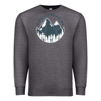 Charcoal Heather bainbridge island wa mountains hiking climbing camping Premium Sweatshirt - linhVisuals
