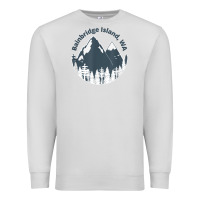 Dove Grey bainbridge island wa mountains hiking climbing camping Premium Sweatshirt - linhVisuals