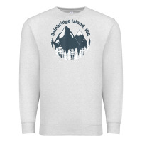 Oatmeal Heather bainbridge island wa mountains hiking climbing camping Premium Sweatshirt - linhVisuals