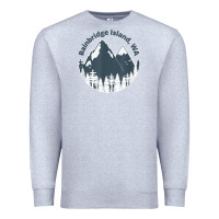 Heather Grey bainbridge island wa mountains hiking climbing camping Premium Sweatshirt - linhVisuals