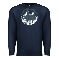 Navy bainbridge island wa mountains hiking climbing camping Premium Sweatshirt - linhVisuals