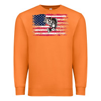 Carrot bass fishing distressed american flag essential Premium Sweatshirt - linhVisuals