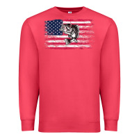 Cardinal bass fishing distressed american flag essential Premium Sweatshirt - linhVisuals