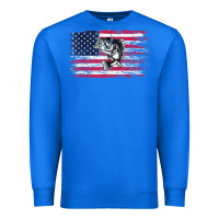 True Royal bass fishing distressed american flag essential Premium Sweatshirt - linhVisuals