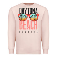 Pale Pink daytona beach shirt florida summer vacation surfing daytona sweatshirt Premium Sweatshirt - linhVisuals