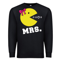 Black Mrs Pacman Premium Sweatshirt - linhVisuals
