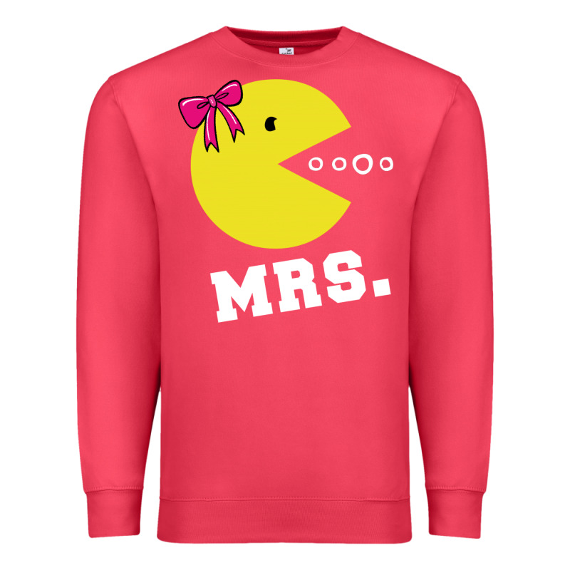 Mrs Pacman Premium Sweatshirt by linhVisuals | Teevron