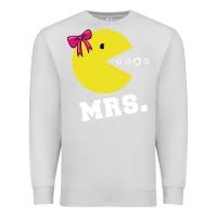 Dove Grey Mrs Pacman Premium Sweatshirt - linhVisuals