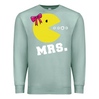 Seafoam Mrs Pacman Premium Sweatshirt - linhVisuals