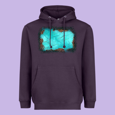 Gemstone Leopard Background Heavyweight Hoodie Designed By Jahusdesignshop