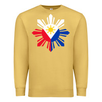 Antique Gold philippine flag hoodie pinoy flag filipino shirt pinoy sun Premium Sweatshirt - linhVisuals