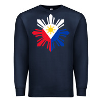 Navy philippine flag hoodie pinoy flag filipino shirt pinoy sun Premium Sweatshirt - linhVisuals
