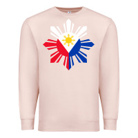 Pale Pink philippine flag hoodie pinoy flag filipino shirt pinoy sun Premium Sweatshirt - linhVisuals