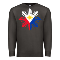 Smoke philippine flag hoodie pinoy flag filipino shirt pinoy sun Premium Sweatshirt - linhVisuals