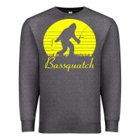 Charcoal Heather bassquatch bigfoot Premium Sweatshirt - linhVisuals