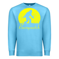 Ocean Blue bassquatch bigfoot Premium Sweatshirt - linhVisuals