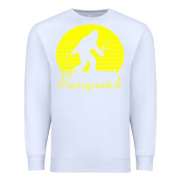 White bassquatch bigfoot Premium Sweatshirt - linhVisuals