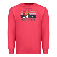 Cardinal breckenridge colorado x co flag mountain peak raglan baseball tee Premium Sweatshirt - linhVisuals