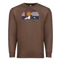 Breckenridge Colorado X Co Flag Mountain Peak Raglan Baseball Tee Premium Sweatshirt | Teevron