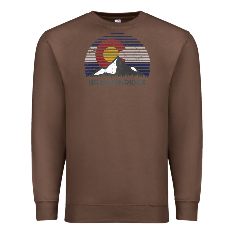 Breckenridge Colorado X Co Flag Mountain Peak Raglan Baseball Tee Premium Sweatshirt by linhVisuals | Teevron