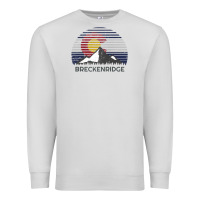 Dove Grey breckenridge colorado x co flag mountain peak raglan baseball tee Premium Sweatshirt - linhVisuals