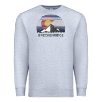 Heather Grey breckenridge colorado x co flag mountain peak raglan baseball tee Premium Sweatshirt - linhVisuals
