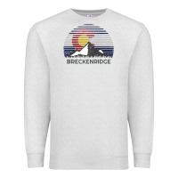 Oatmeal Heather breckenridge colorado x co flag mountain peak raglan baseball tee Premium Sweatshirt - linhVisuals