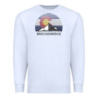 White breckenridge colorado x co flag mountain peak raglan baseball tee Premium Sweatshirt - linhVisuals