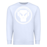 White metalheadz Premium Sweatshirt - linhVisuals