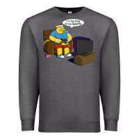 Charcoal Heather the king of the sports Premium Sweatshirt - linhVisuals