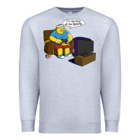 Heather Grey the king of the sports Premium Sweatshirt - linhVisuals