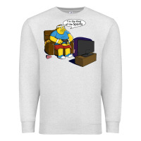 Oatmeal Heather the king of the sports Premium Sweatshirt - linhVisuals