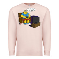 Pale Pink the king of the sports Premium Sweatshirt - linhVisuals