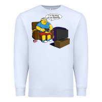 White the king of the sports Premium Sweatshirt - linhVisuals