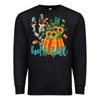 Black hello fall Premium Sweatshirt - JahusDesignShop