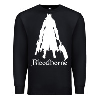 Black bloodborne zipped Premium Sweatshirt - linhVisuals