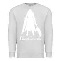 Dove Grey bloodborne zipped Premium Sweatshirt - linhVisuals
