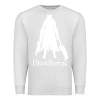 Oatmeal Heather bloodborne zipped Premium Sweatshirt - linhVisuals