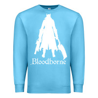 Ocean Blue bloodborne zipped Premium Sweatshirt - linhVisuals